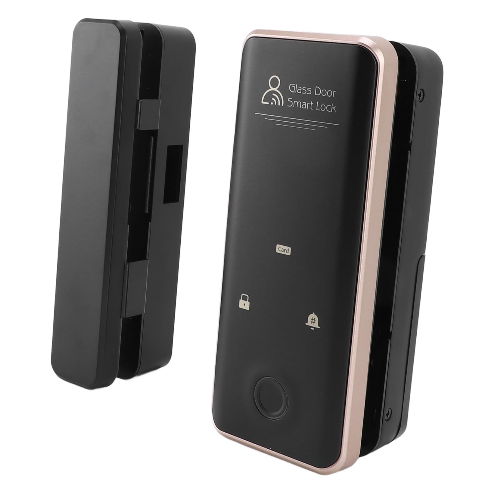 Smart Glass Door Safety Lock Fingerprint Keyless Access for Home Office