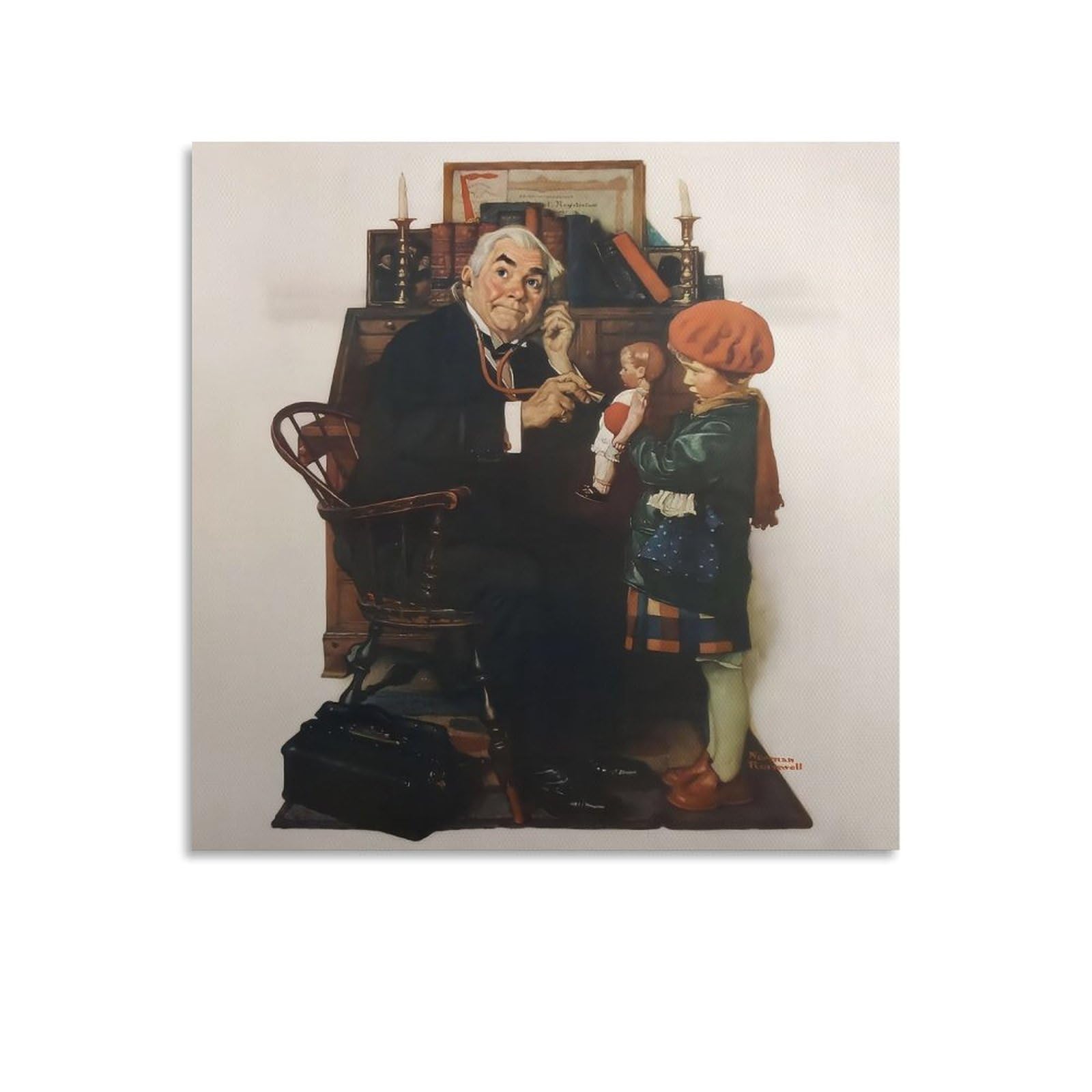 Amazon.co.jp: Norman Rockwell ノーマンロックウェル（医師と人形