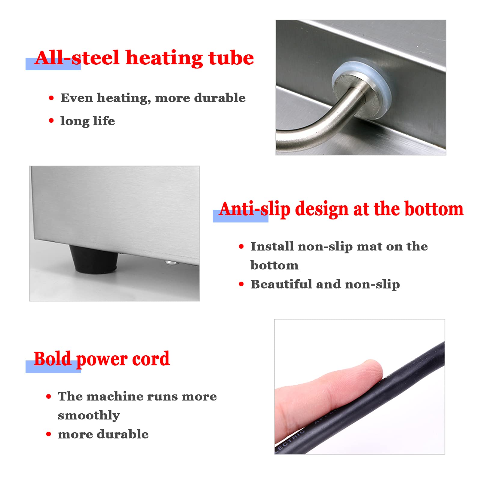 Máquina De Fusión del Chocolate Comercial Fundidor de Chocolate Electrico Ajustable 35-85 ℃ Máquina de Templado de Chocolate con Tapa de Acero Inoxidable - Tamaño Completo - Fácil del Limpiar