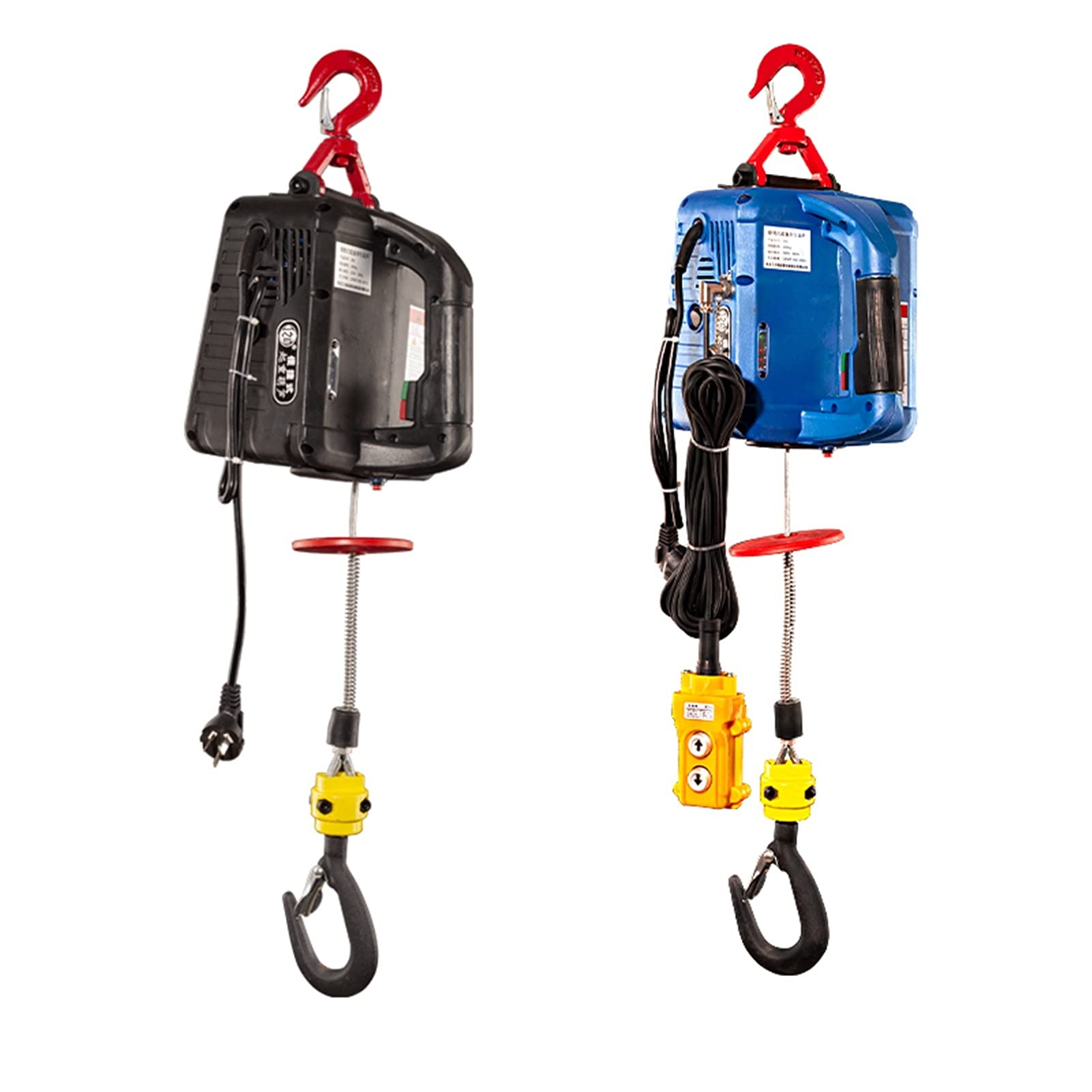 Verricello elettrico 50. 0KG. Paranco elettrico Portatile Elettrico Mano Elettrico Argano Trazione Blocco Acciaio Elettrico Cavo Acciaio Sollevamento Paranco Rango di traino 220V / 110V per Garage, Ma