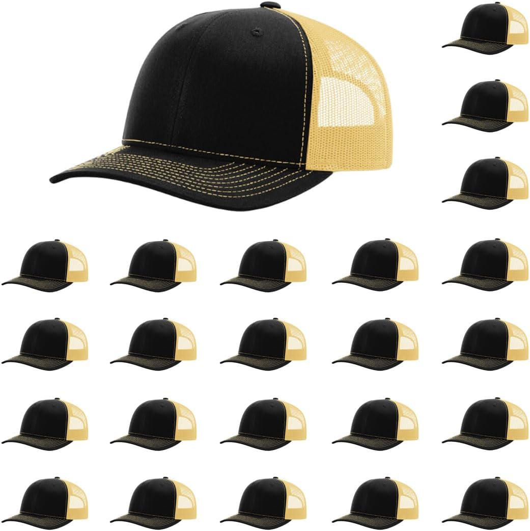 Richardson 112 Classic Six-Panel Adjustable Snapback Trucker Cap | Bulk Packs Available