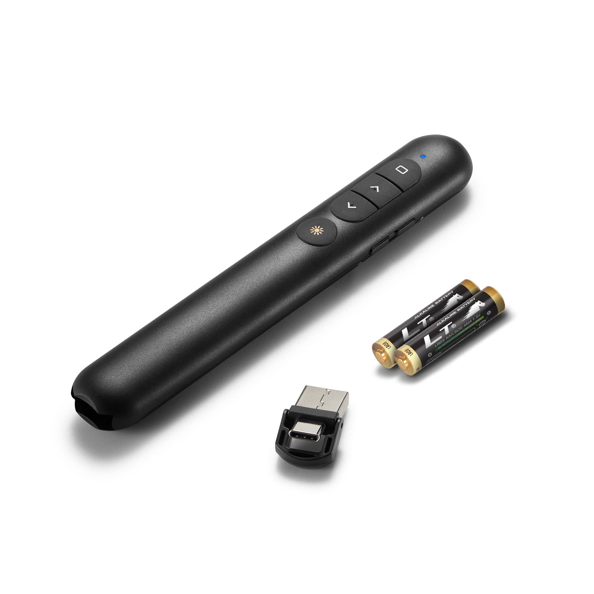 Buy USB & TypeC Presentation Clicker with Red Laser, Wireless