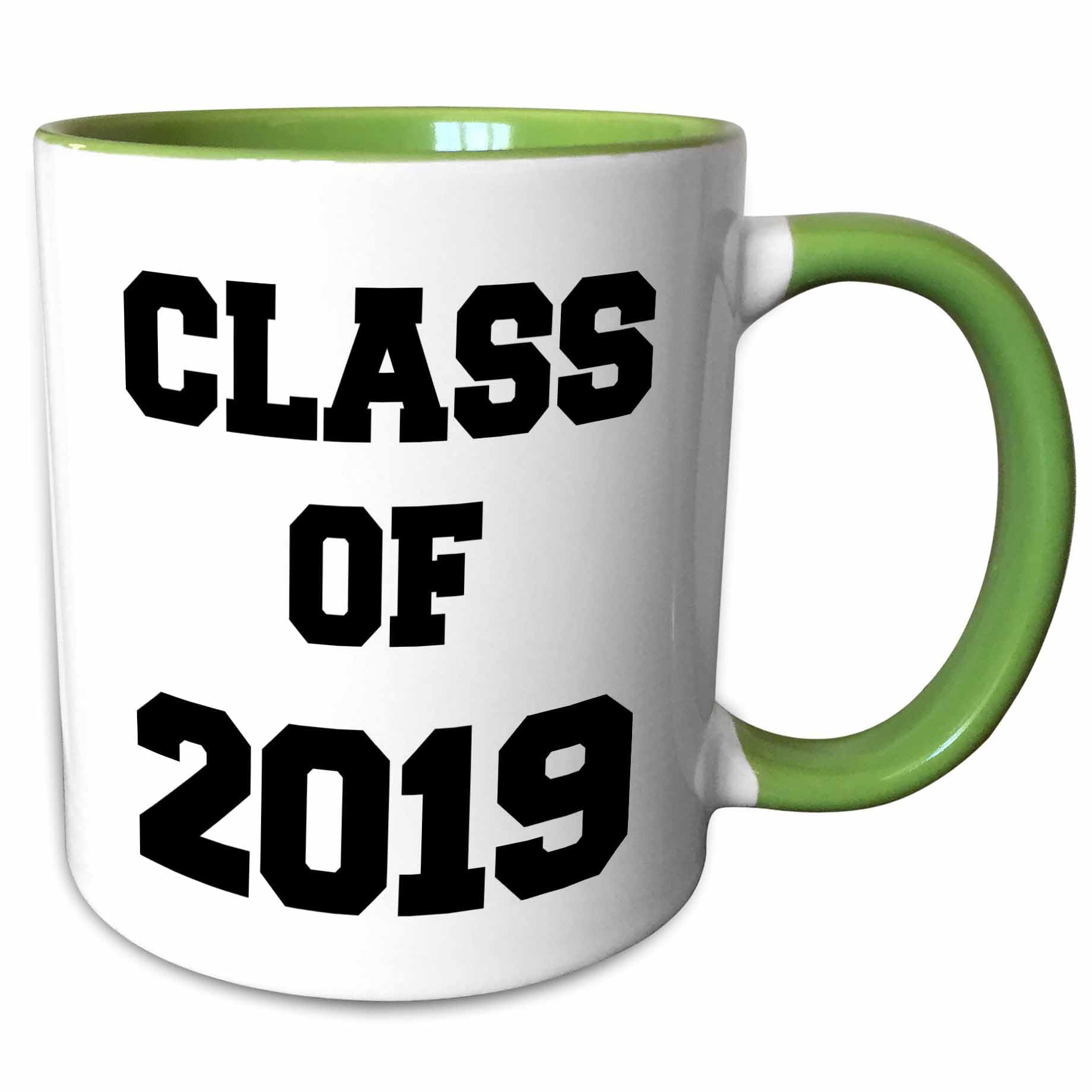 3Drose Green Class Of 2019 11Oz Two-Tone Mug