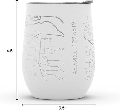 Vista 20 de Well Told Lexington Kentucky Map - Vaso de vino aislado con grabado de mapa de Kentucky, taza de acero inoxidable grabada (12 onzas, verde domingo)