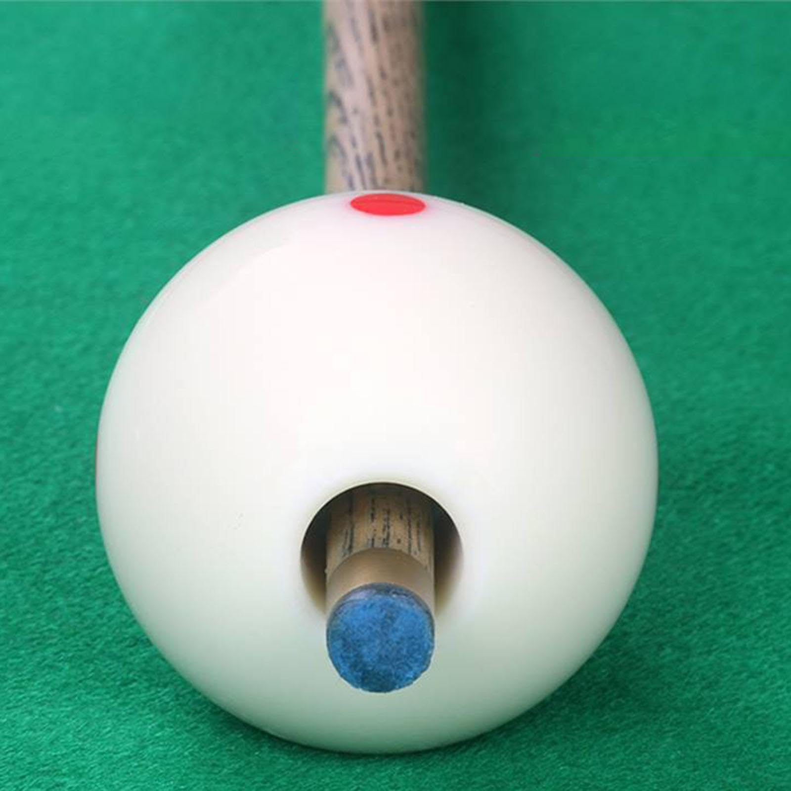 Bola Blanca de Billar con Agujero, Entrenador de Golpes de Billar, Ligero, Perforado, para Entrenamiento de Golpes de Taco de Billar, Accesorios para