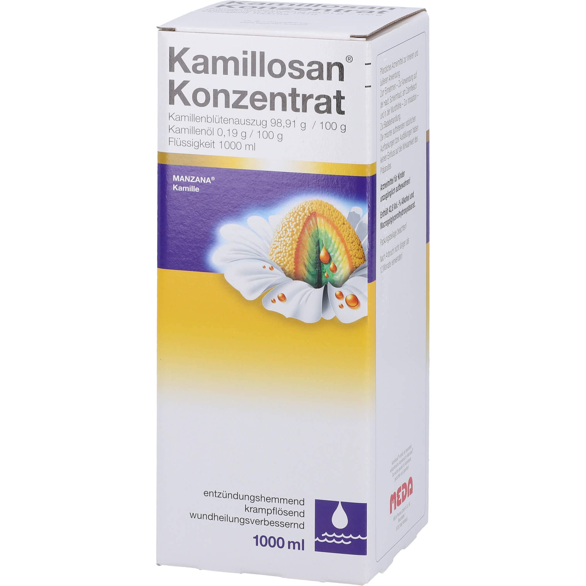 Kamillosan Konzentrat: Arzneimittel mit Kamillenblüten-Auszug für Sitzbad, Mundspülung, Inhalationslösung, Umschläge und zur Einnahme