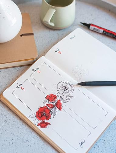 Miniatura 6 de Grupo Erik Cuaderno Kraft Frida Kahlo Oficial Cuadernos de tapa dura Cuaderno A5 Cuadernos lindos 180 páginas punteadas