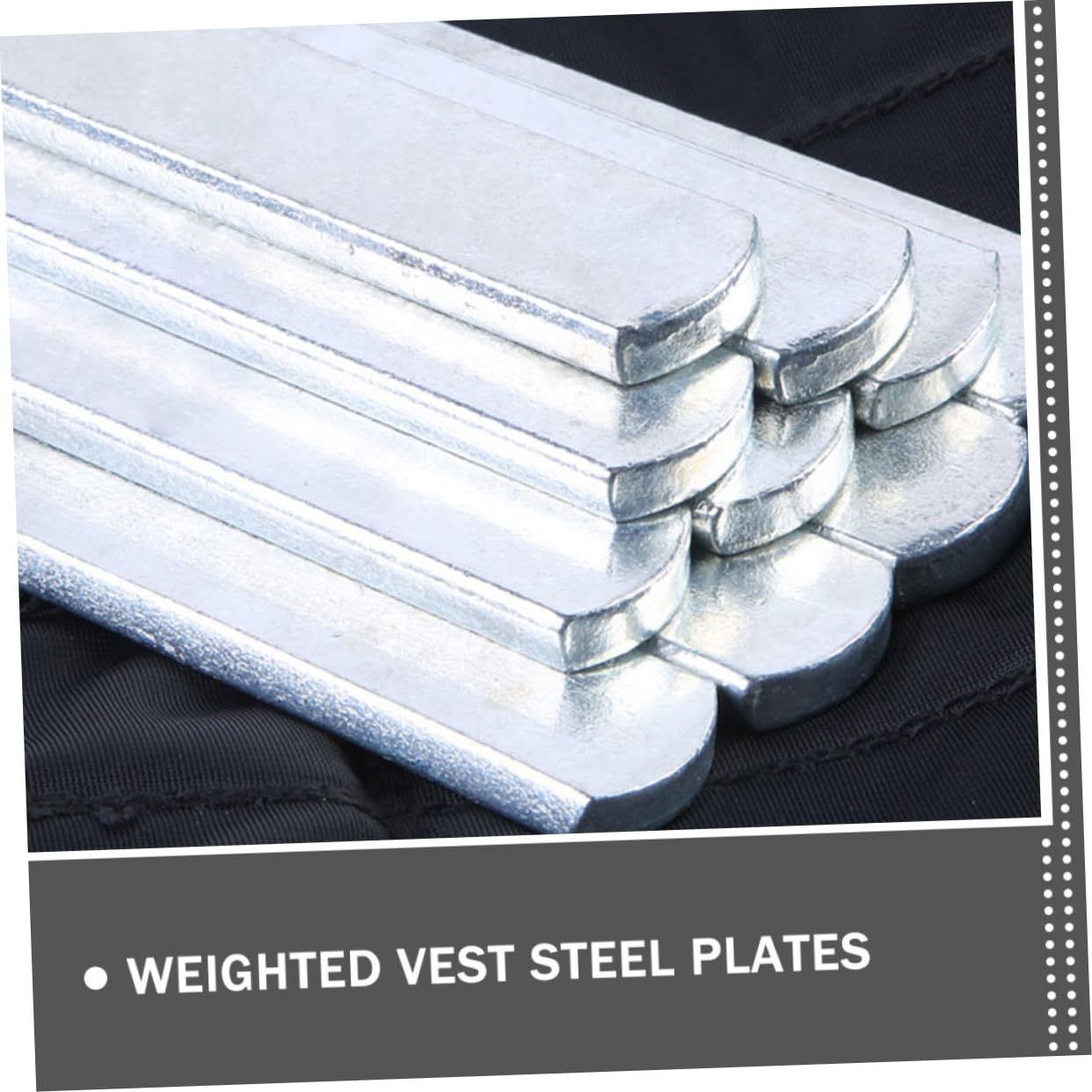 Toyvian 6 Piezas Placas de Acero, Compatibilidad, Ajuste Seguro, para Chaleco Lastrado, para Entrenamiento de Fuerza y Rutina de Ejercicio
