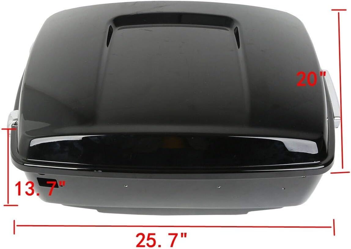 TCMT King Motorcycle Trunk Box Backrest Top Luggage Rack Speakers Mount Rack Fit For Harley 2014-2025 Touring CVO Road King Road Glide Street Glide Electra Glide Pack