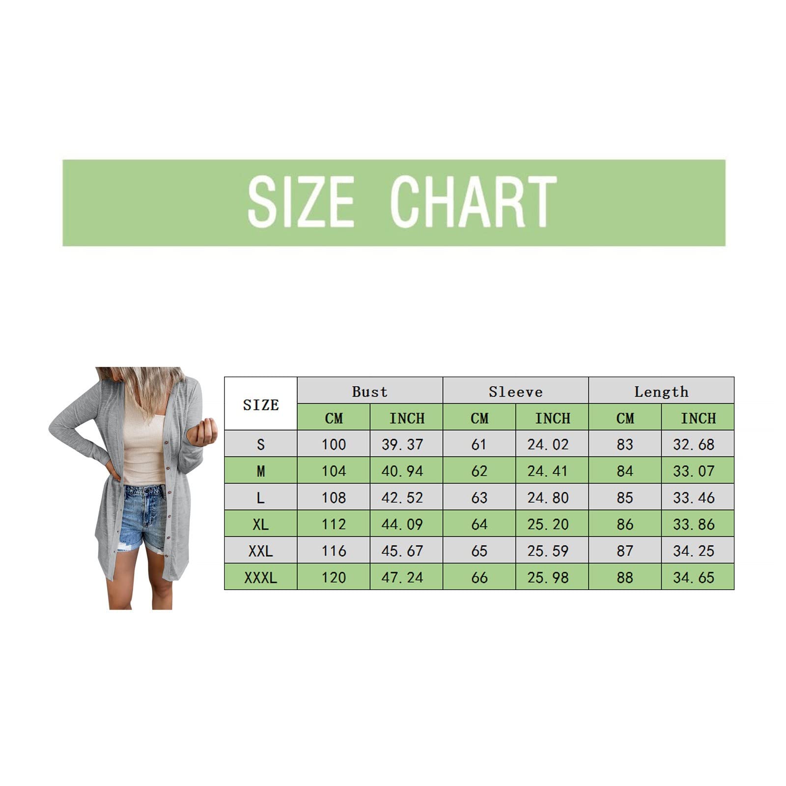 Cardigan Lungo da Donna Aperto sul Davanti e Leggero con Bottoni, Capispalla Larghi e Solidi con Tasche Pantaloni Eleganti