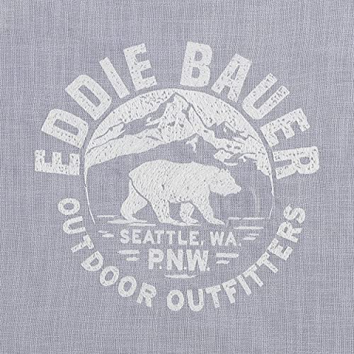 Image of Eddie Bauer - Throw Pillow Cover with Hidden Zipper Closure, Perfect Home Decor for Bed or Sofa (Bear Outdoor Outfitters Grey, 20 inch x 20 inch)