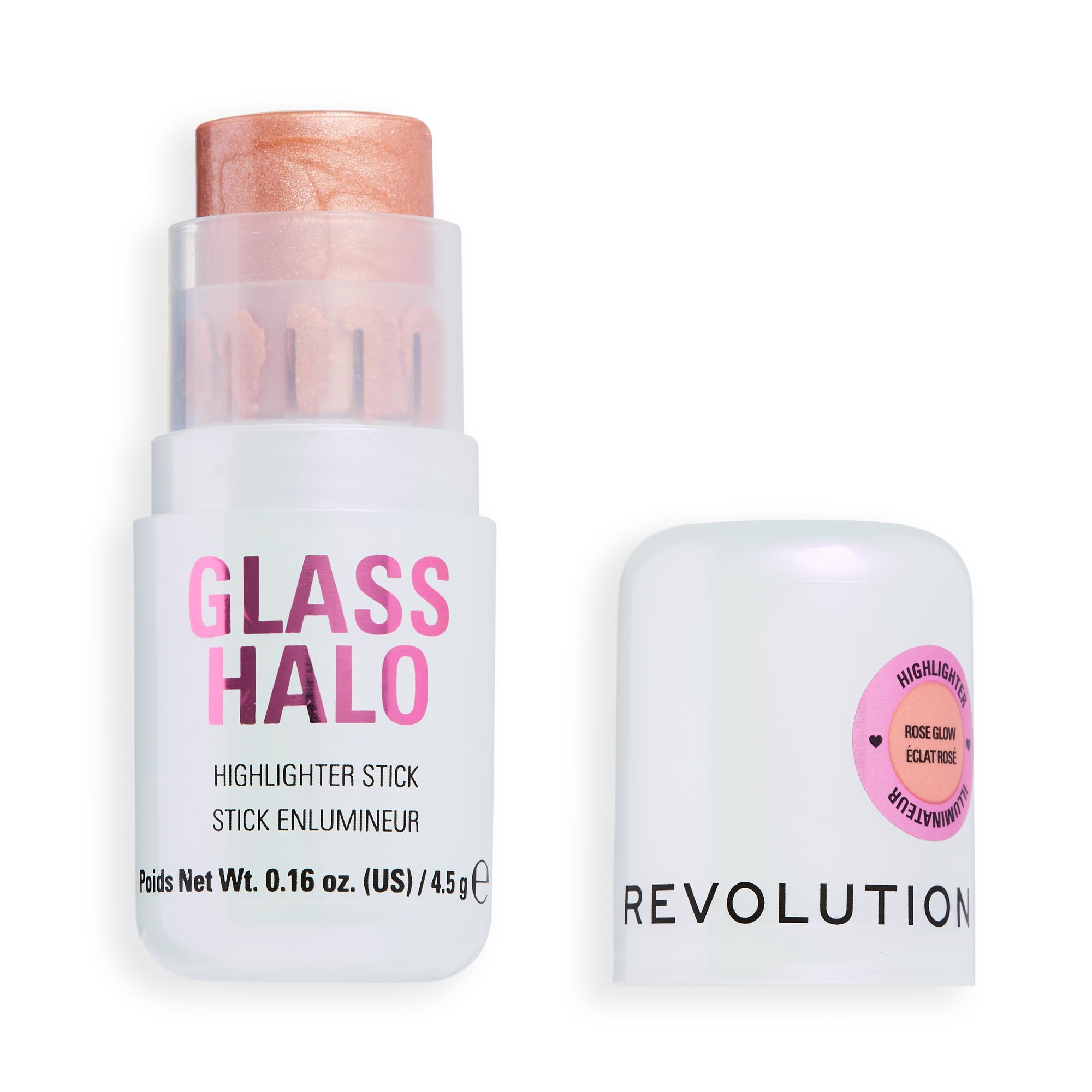 Makeup Revolution Glass Halo Highlighter Stick for Face 4.5gm – Rose Glow | Dewy Glow Illuminator, Lightweight Cream Highlighter with Peptides, Jojoba Oil & Vitamin E – Hydrating, Travel-Friendly, Glass Skin Finish-picture-12