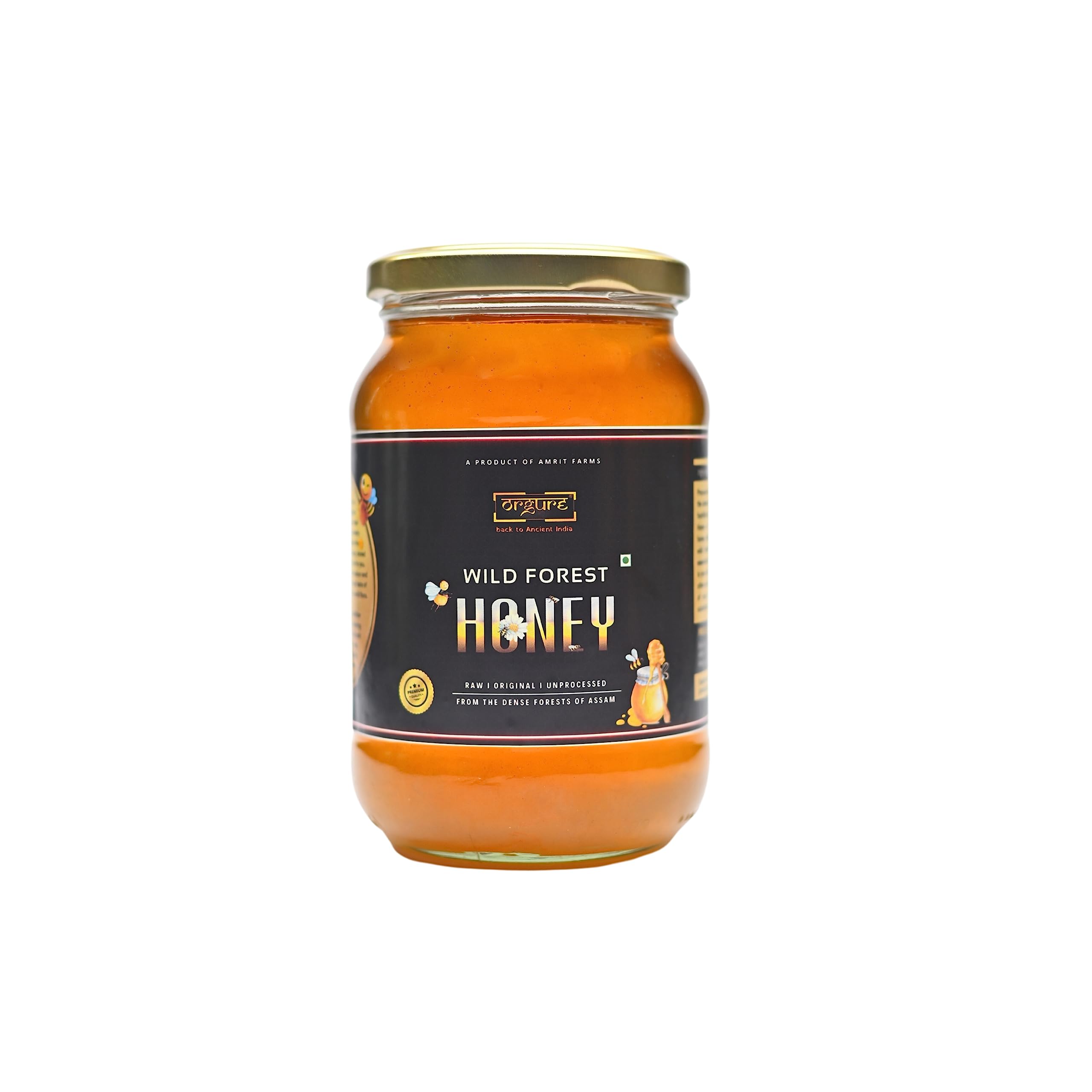 Orgure Pure Honey | Raw | Unprocessed | Natural | Anti-Bacterial | Anti-Fungal | Immunity Booster | Antioxidant | Wild Forest Honey from Assam | 1400Gm (B0963F2GV6) Amazon Price History, Amazon Price Tracker