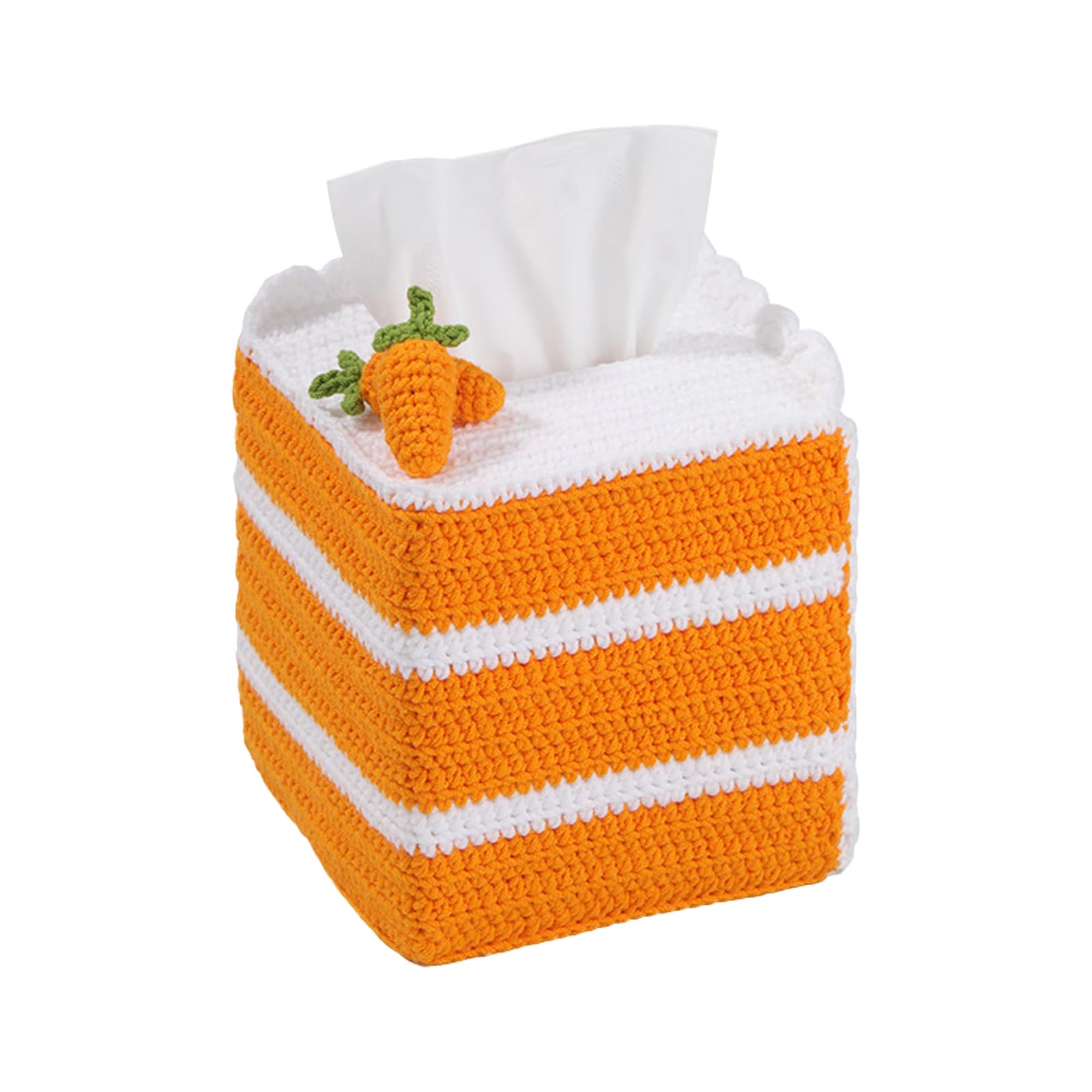 carotoe Tissue Box Set for Beginner with Video Tutorial Instruction Tissue Case Craft Crochet Sret with Instruction Craft