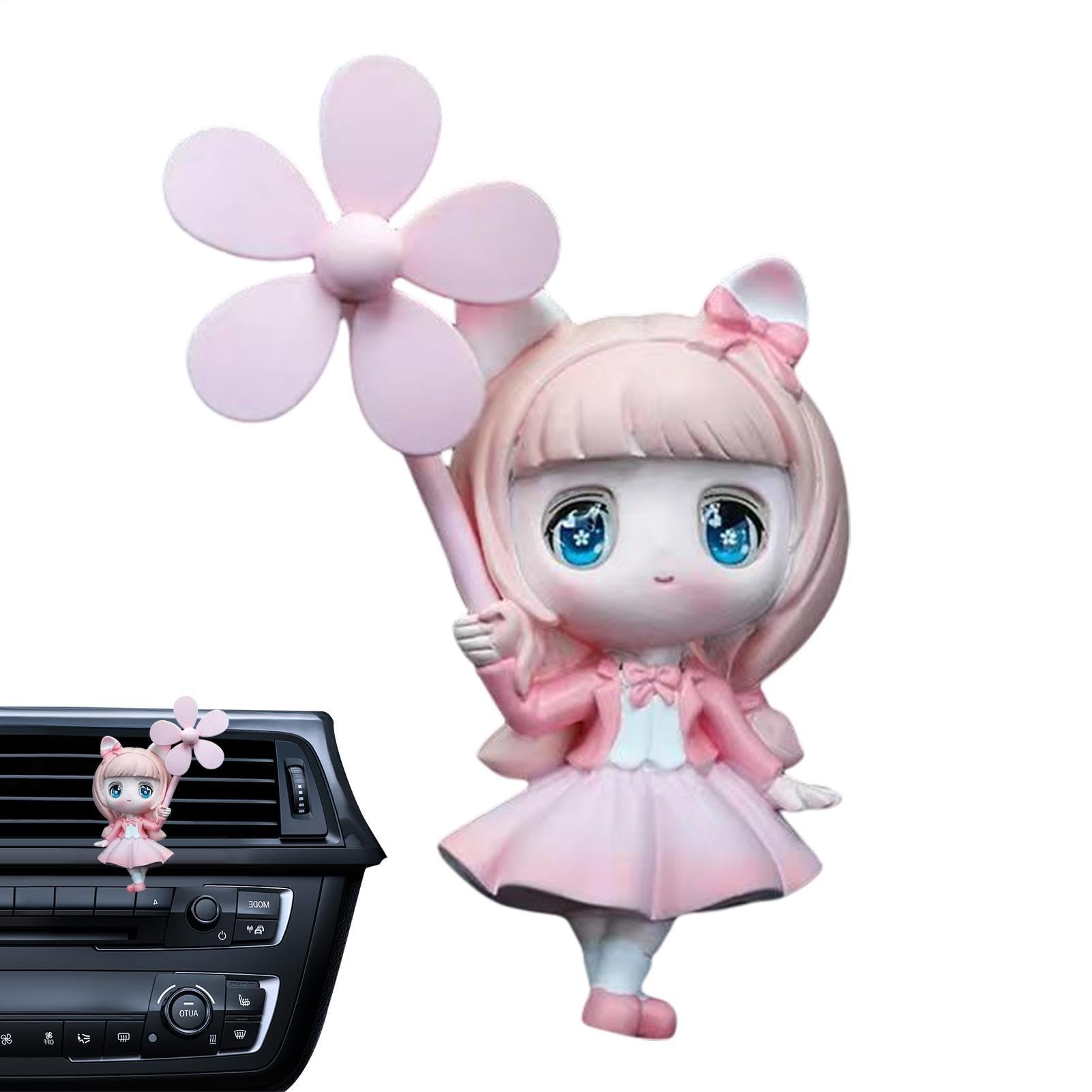 Nixiara Cute Car Air Vent Clips, Cartoon Car Air Fresheners Ventilation Clips - Air Outlet Automotive Cartoon Sent Diffuser Freshener,Exquisite Adjustable Car -Fragrance Decoration for