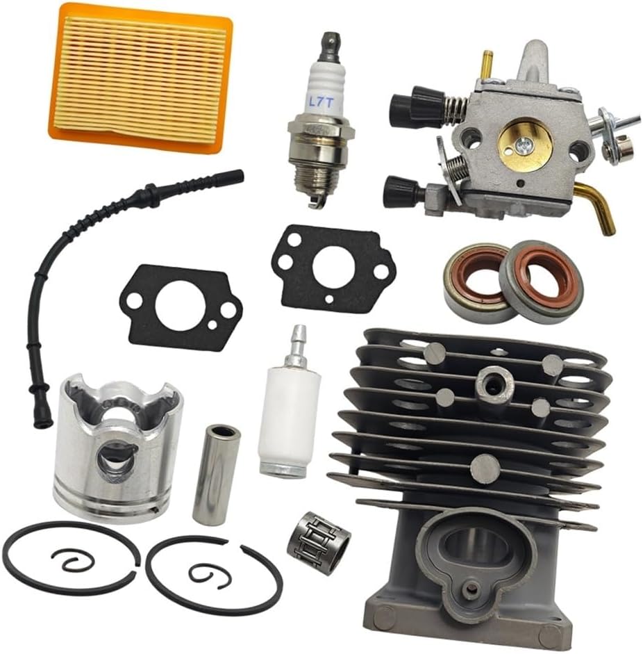 35mm Cylinder Piston Carburetor Filter Fuel Hose Kit Fit for FS120 FS250 FS250R FS200 FS200R Brushcutter Parts