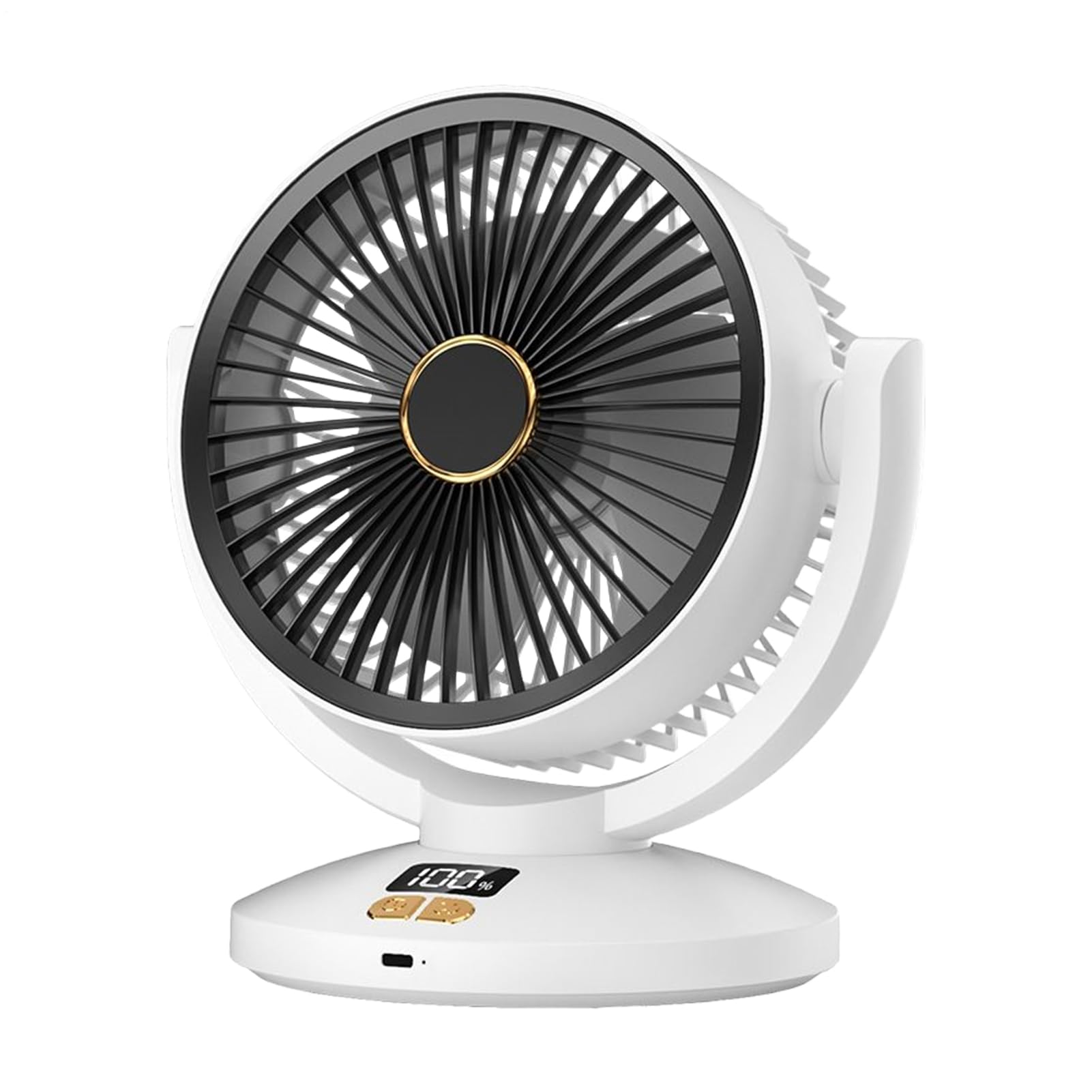 Ventilateur de bureau intelligent USB avec affichage numérique haute précision