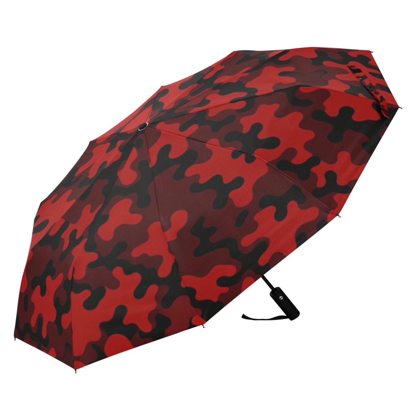 JUNZAN Paraguas plegable automático de un solo toque, ligero y compacto