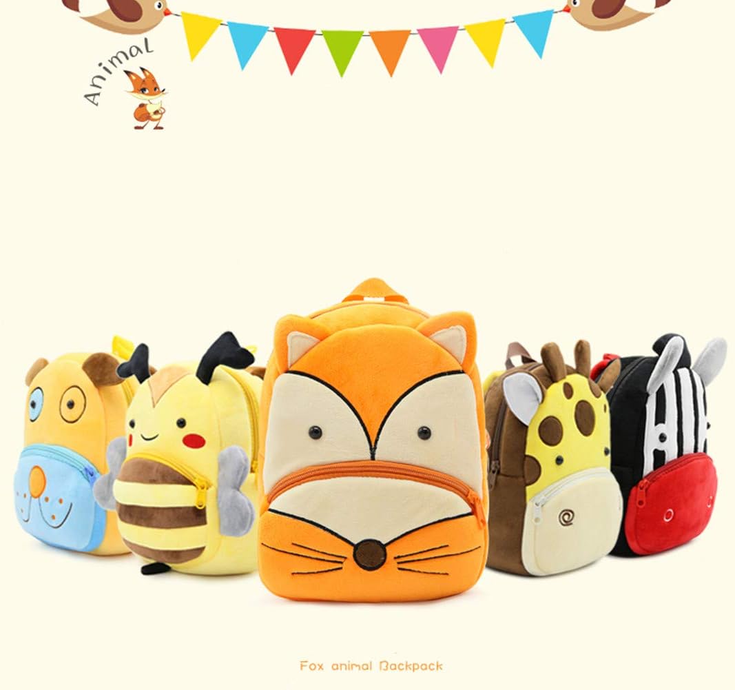 Toddler Backpack Zoo Plush Mini Daypack Animal Cartoon Travel Bag for Baby Girl Boy image 5
