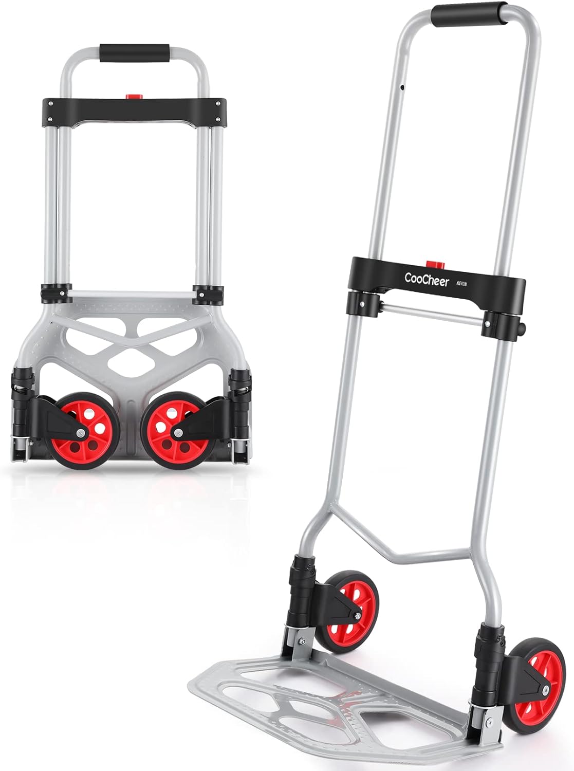 Buy COOCHEER 265LB Capacity Folding Hand Truck Dolly 2 Wheel Foldable