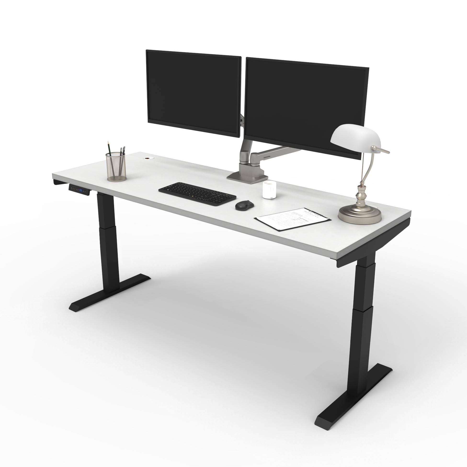 Lift It 60x24 Electric Standing Desk - Extended Height Range 26-52 Dual Motor Sit Stand Desk 4 Memory