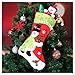 Joiedomi Pack of 4 18" 3D Plush Christmas Stockings for Christmas Decorations