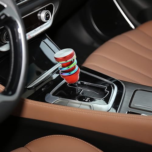 Miniatura 8 de Pomo de palanca de cambios de aluminio para la mayoría de vehículos automáticos manuales (negro colorido)