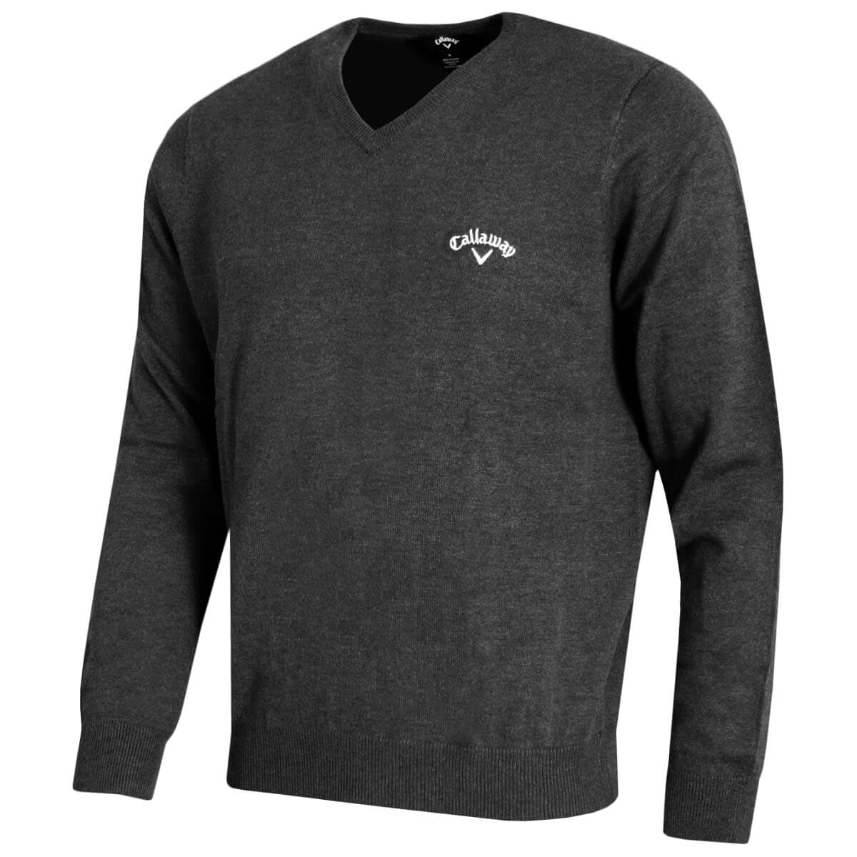 Callaway Golf Mens Ace Long Sleeve Sweater - Charcoal Heather - XXL