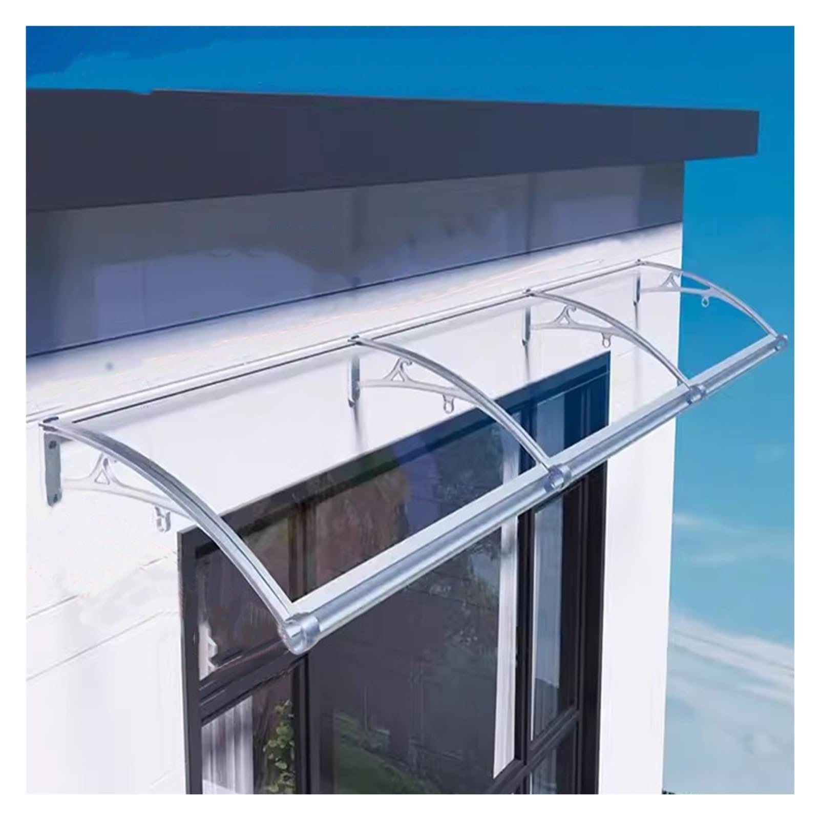 Auvent de porte d'extérieur en aluminium idéal pour rester au sec