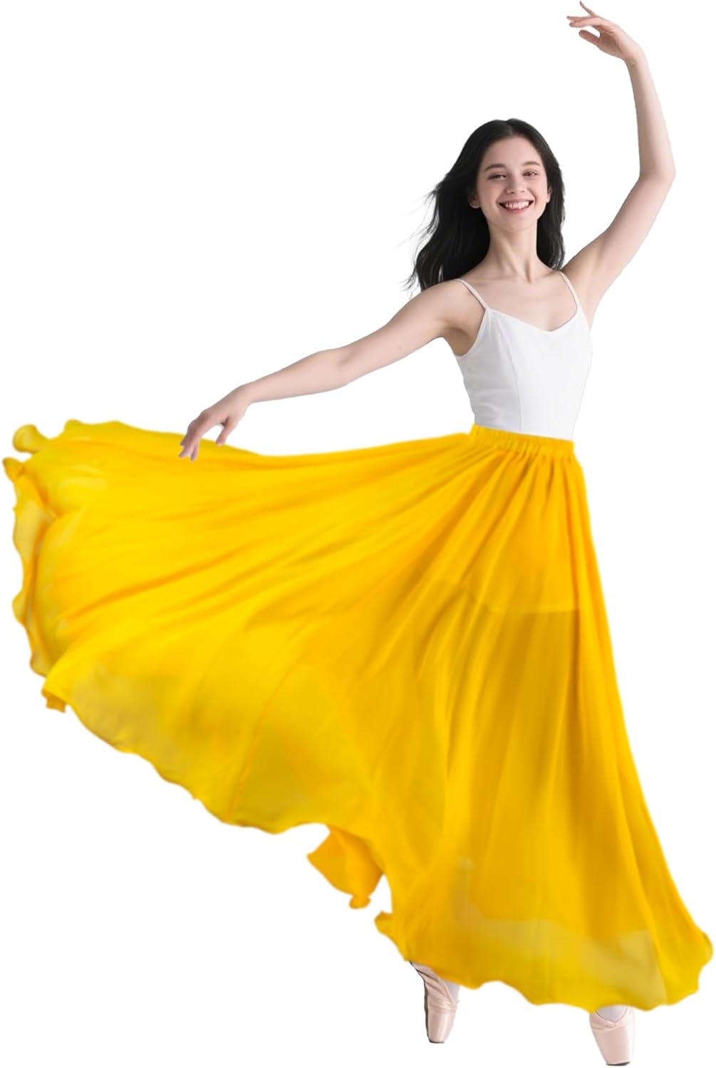 Belly Dance Skirt for Women, Dancing Skirt Belly Dancer Outfit, Flowy Long Gypsy Skirts, Halloween Costume Gift - Image 5