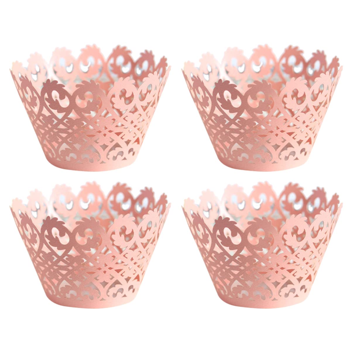 ABOOFAN 3 Set Di Pirottini Per Muffin in Pizzo Cavo Eleganti Pirottini Per Dessert Per Eventi 50 Pezzi*3