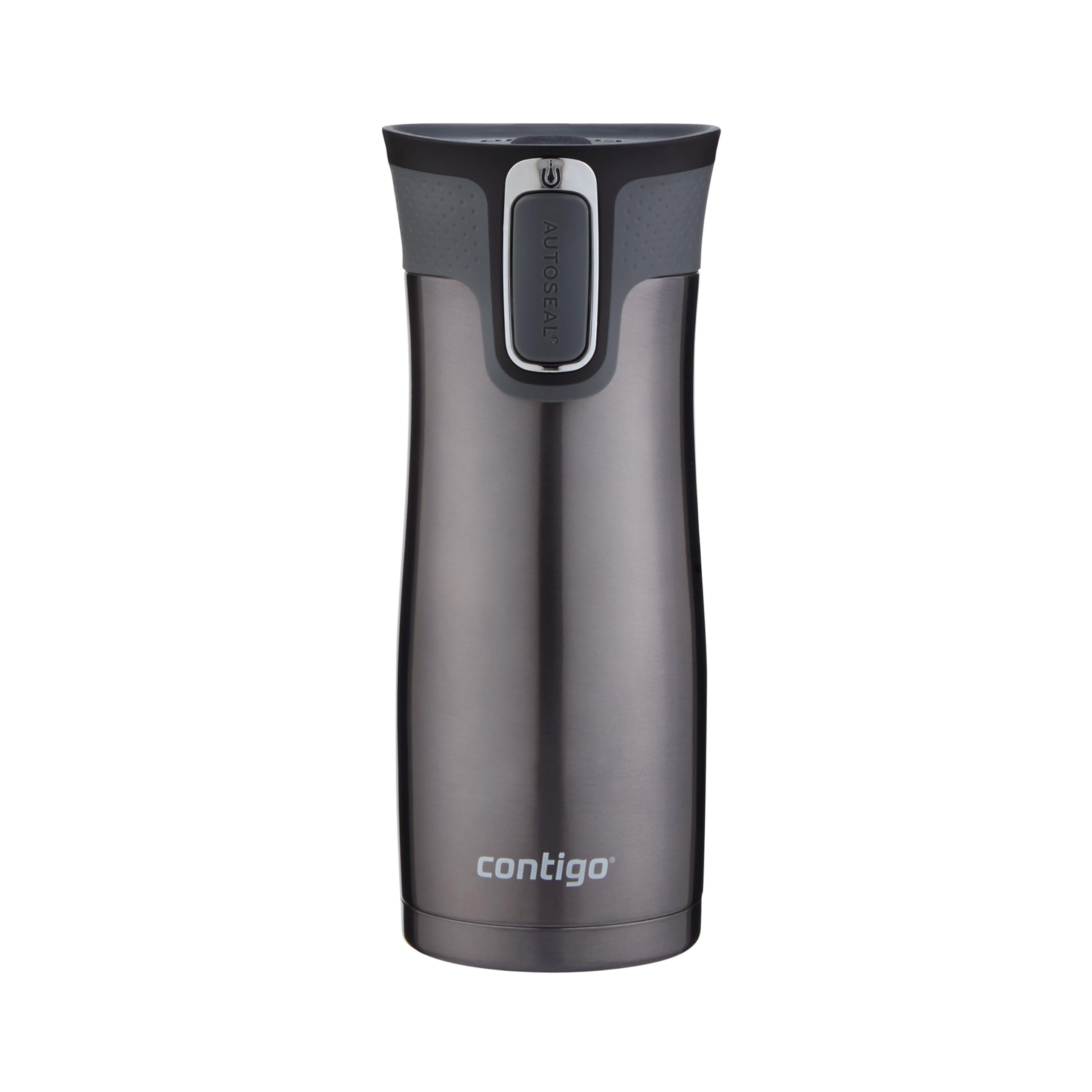 ContigoWest Loop 2.0 Stainless Steel Travel Mug with Leak-Proof Lid, Vacuum-Insulated Mug for Coffee and Tea, Gun Metal, 20 oz (591 mL)