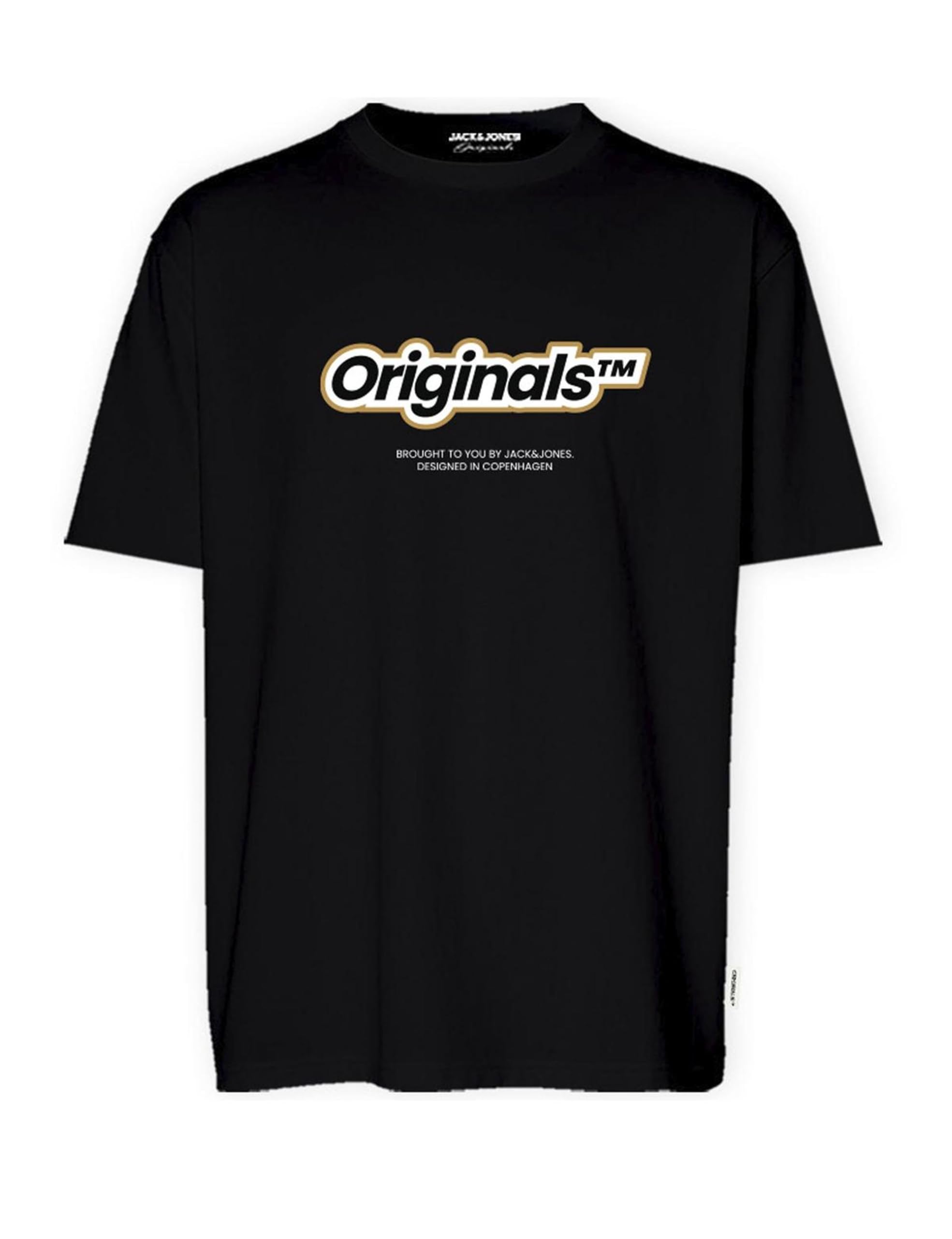 JACK & JONES Men's Jorvesterbro Newton Branding Tee Ss Cn T-Shirt