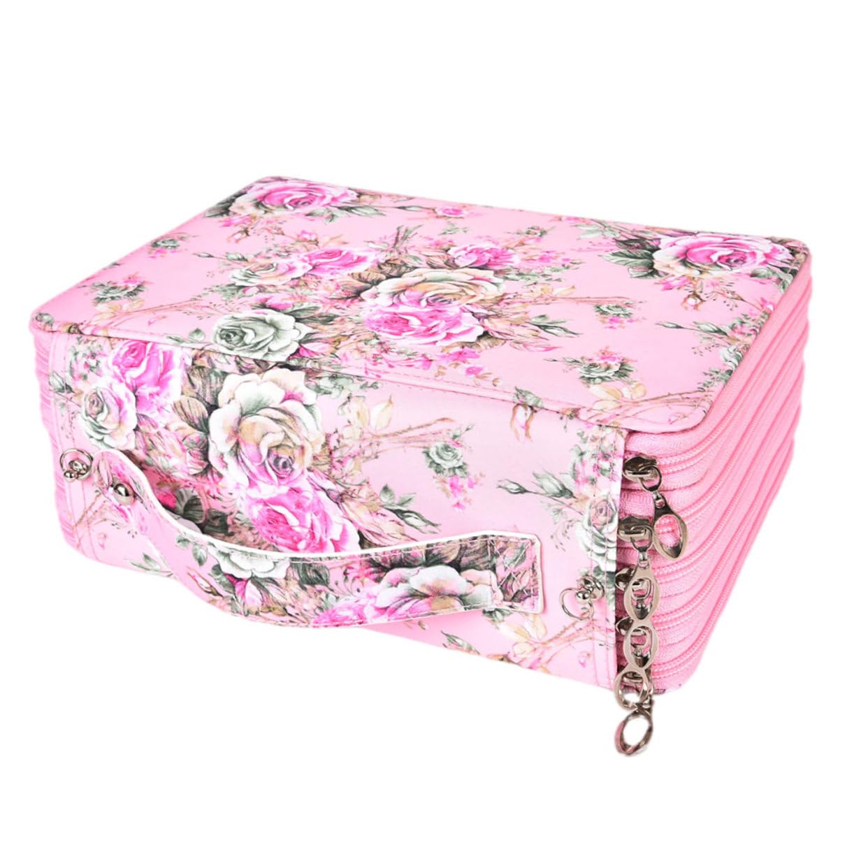 Estuche para Lápices de Dibujo Rosa Asa y 252 Ranuras