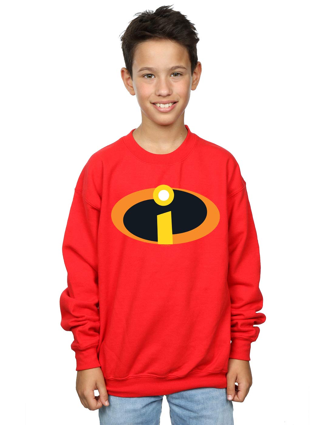 Absolute Cult Boys Red Disney The Incredibles Costume Logo Sweatshirt 12-13 Years
