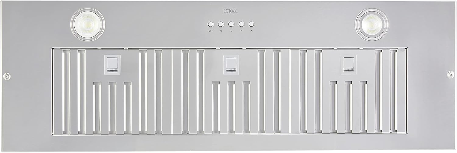 KOBE Range Hoods INX2936SQBF-500-2 Insert Range Hood, Stainless Steel