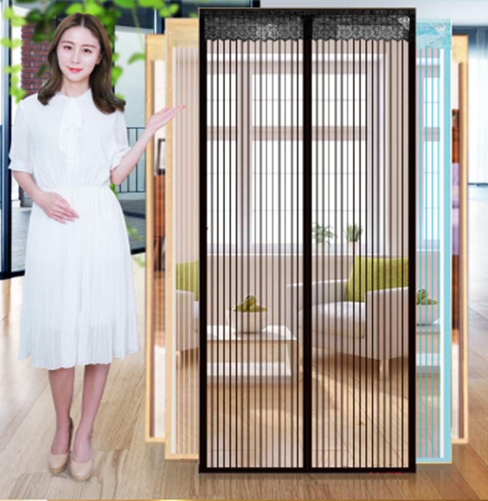 Fly Screen Door,Insect Screen Door Net Mesh Curtain Fits Door