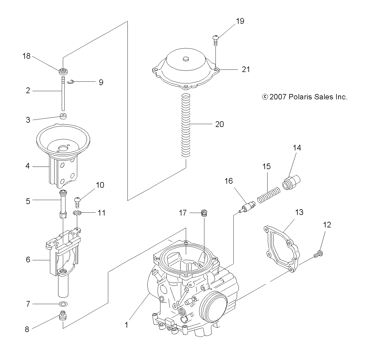 Amazon.com: Polaris 3131637 ASM-CARB BST34-286E Sportsman 200 