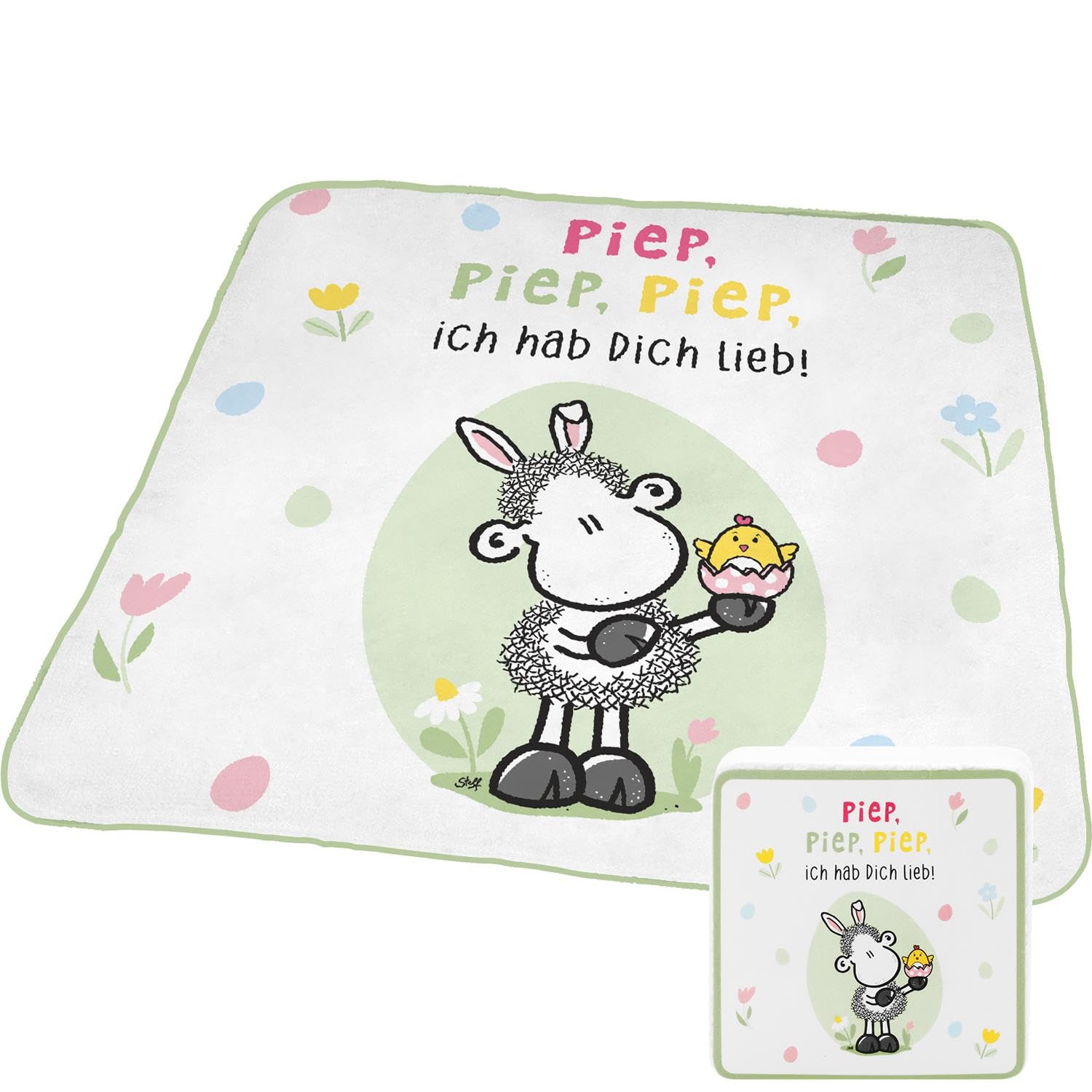 Sheepworld Zauberhandtuch Welt | Kleines Handtuch, Gästehandtuch, In Form Gepresst, 30 Cmx 30 Cm, Baumwolle | Geschenk, Lustige Überraschung | 74394