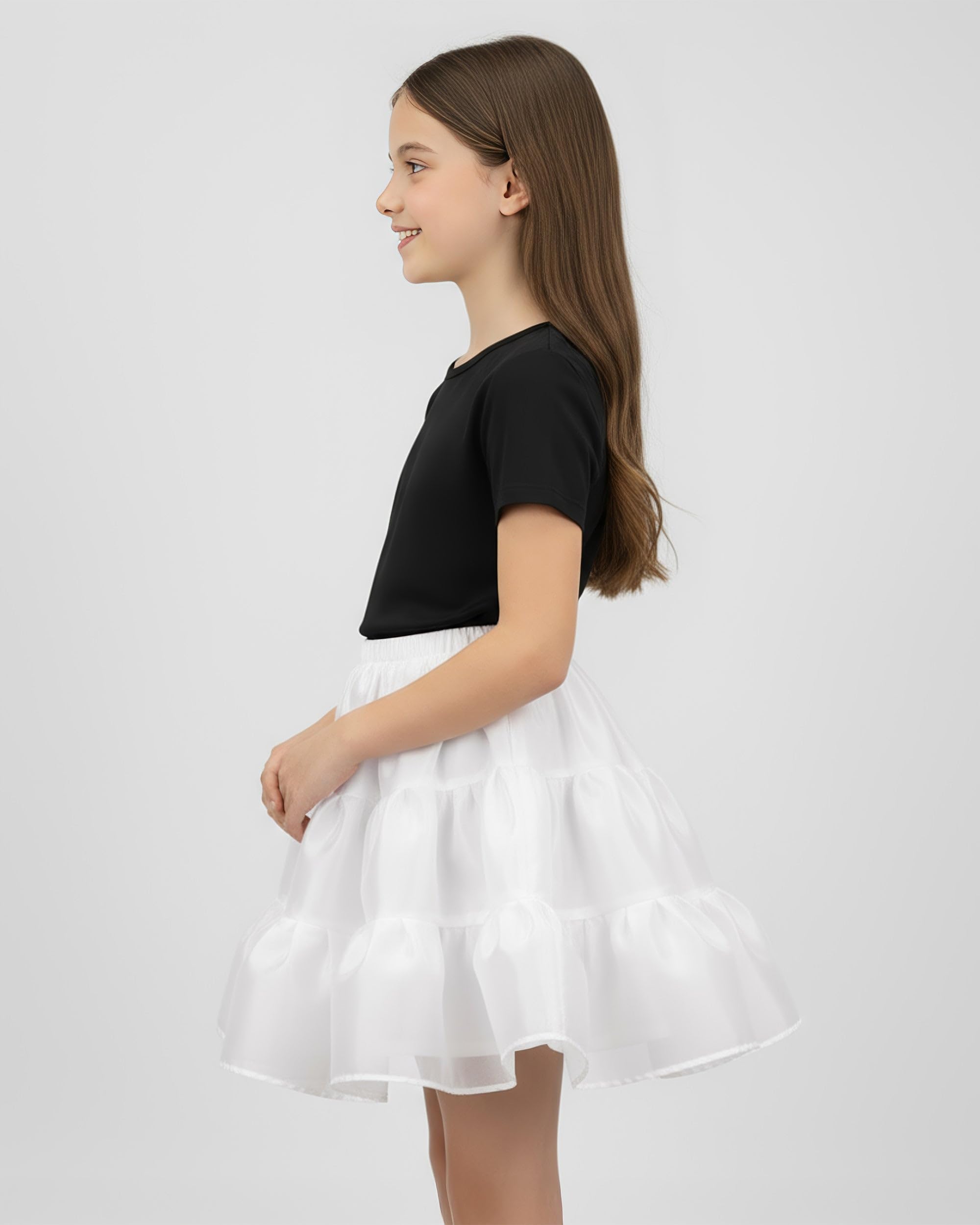 BlackButterfly Bambini Raso Organza Sottogonna Gonna
