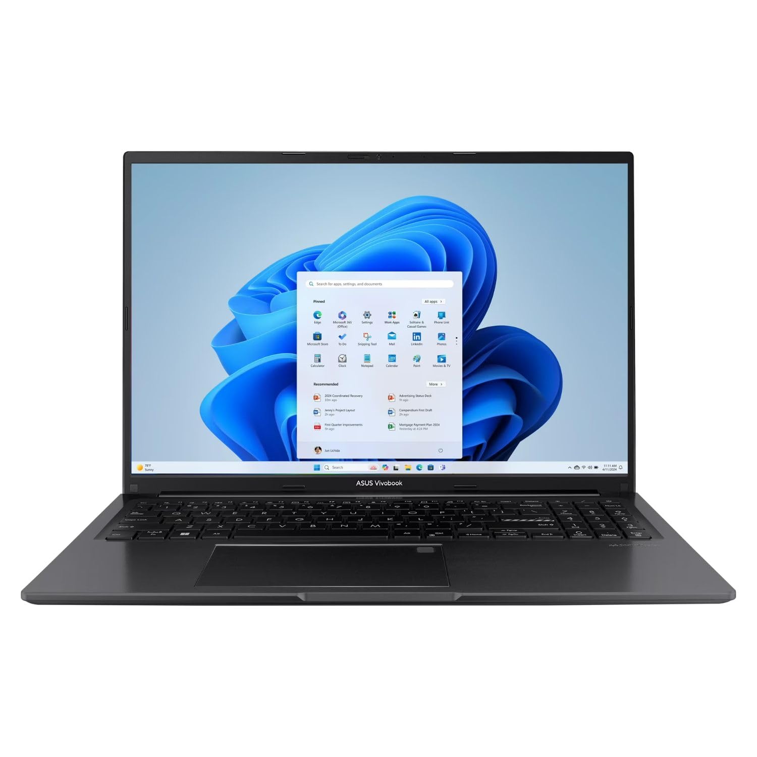 ASUS Vivobook 16" WUXGA Laptop Intel Core i7-1355U 16GB RAM 512GB SSD Intel Iris Xe Graphics Lightweight Portable Notebook Black Windows 11