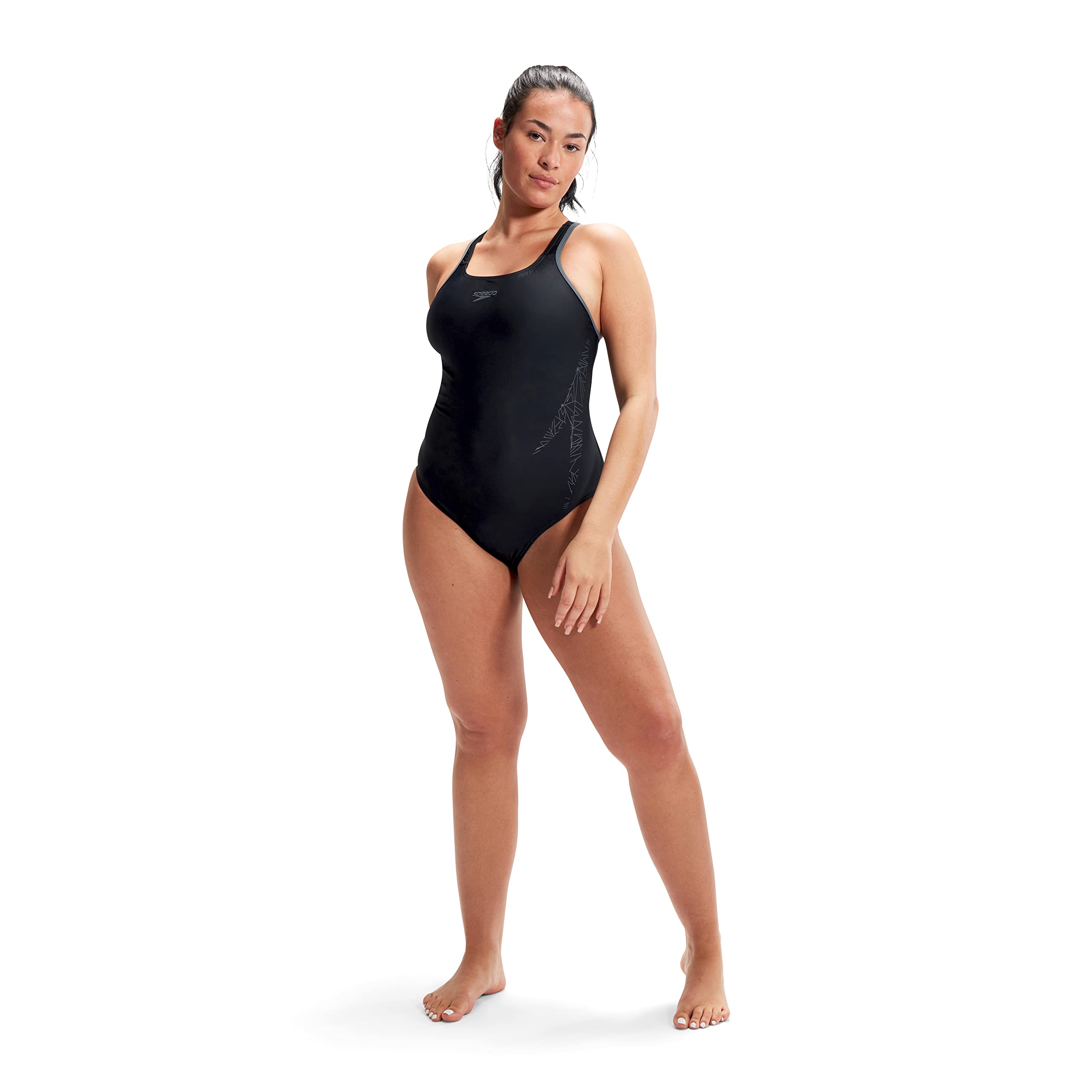 Speedo Damen Hyperboom Placement Racerback Schwimmanzug (1er Pack)