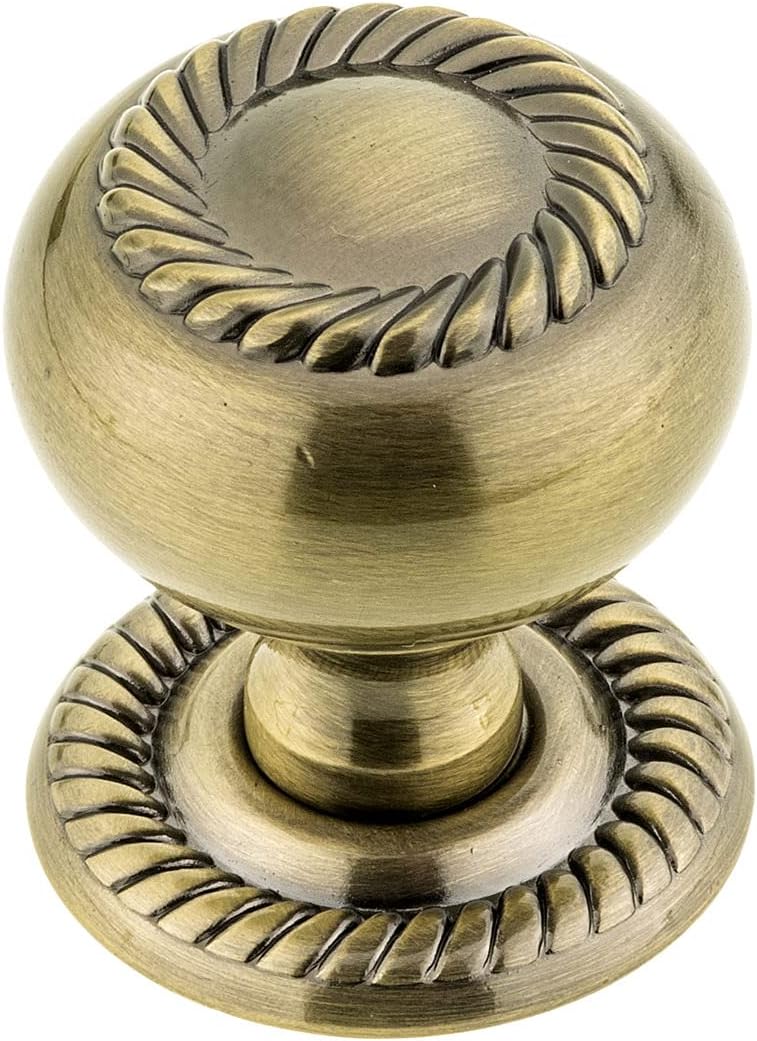 Richelieu Hardware BP86060AE Huntingdon Collection 1 1/4-inch (32 mm) Antique English Traditional Cabinet and Drawer Knob for Kitchen, Bathroom, and Furniture