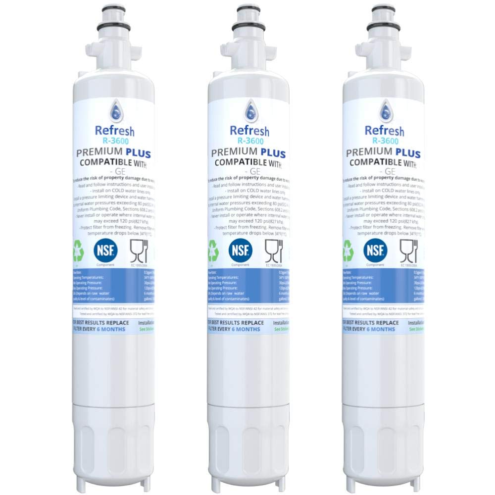 Nufresh RWF1063 Replacement Refrigerator Water Filter (3-Pack)