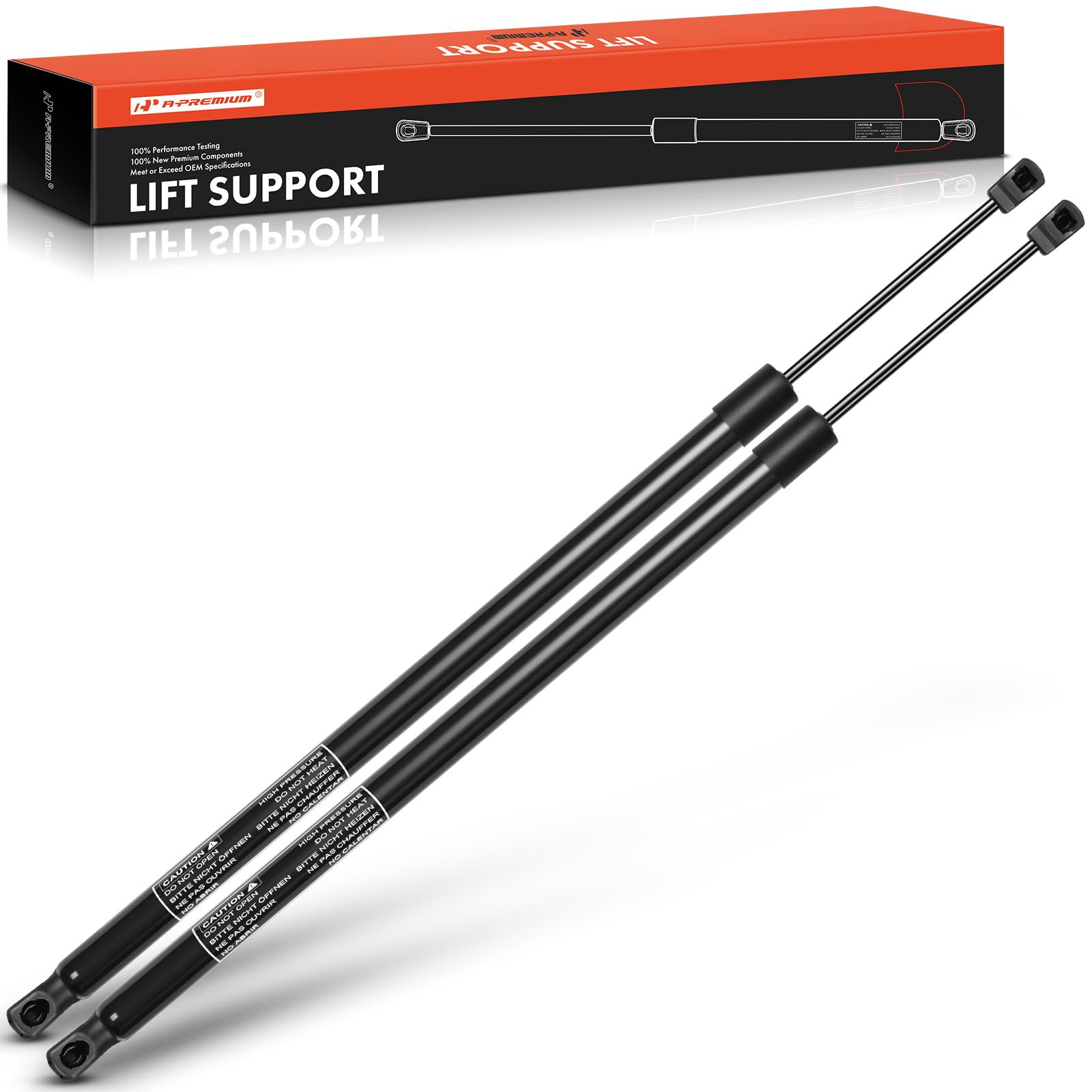 A-Premium Liftgate Struts Rear Tailgate Lift Supports Shock Compatible with Select Toyota Model - Sequoia 2008-2022 Sport Utility W/O Power Gate - Replace# 68907-0C011(2PC Set)