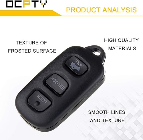 Miniatura 10 de OCPTY Llavero de repuesto para Toyota Camry para Corolla para Matrix para Sienna para Pontiac para Vibe para Toyota para Solara 1999-2008 GQ43VT14T