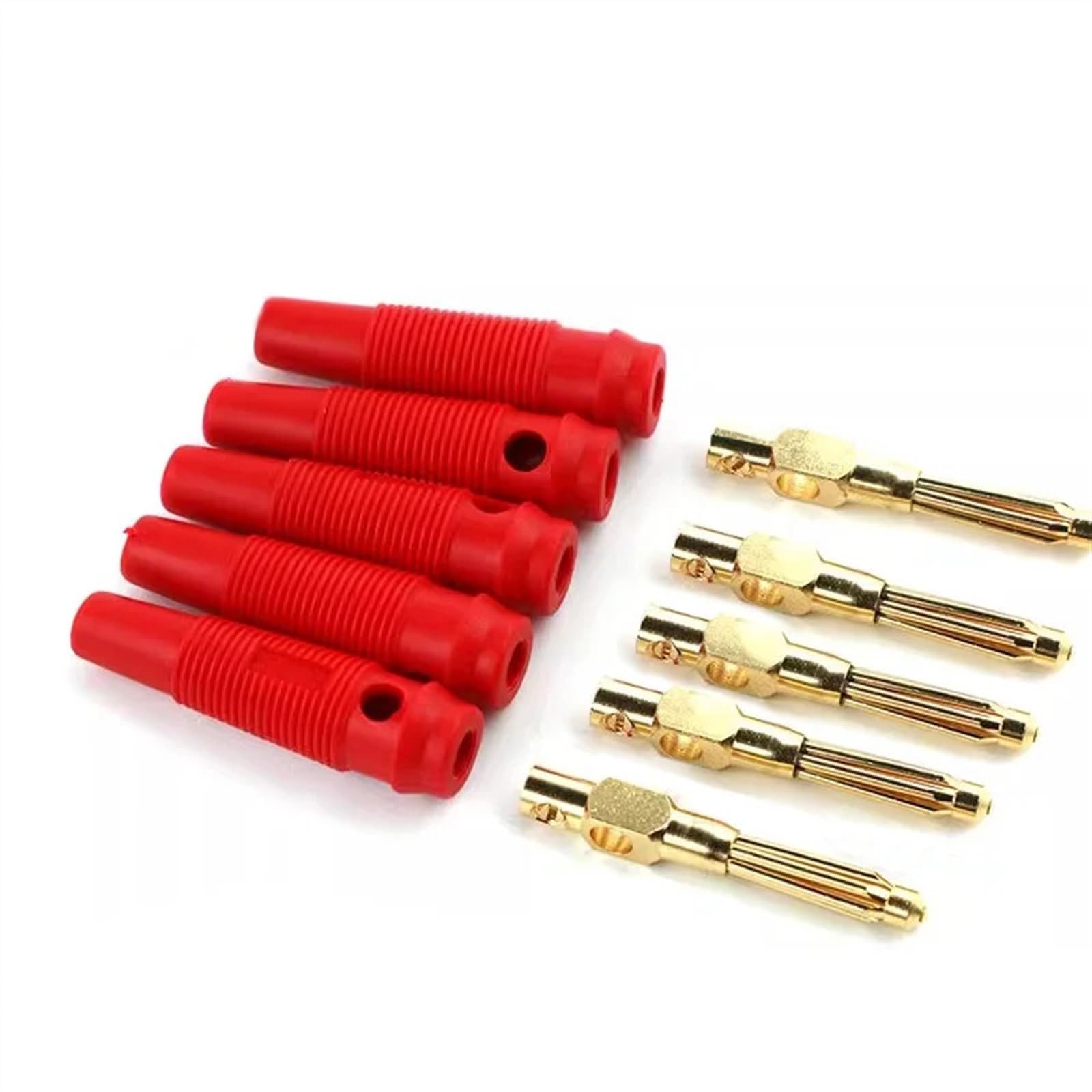 4 mm muzyczny kabel głośnikowy przewód wtyk bananowy pozłacane złącza gniazdo czerwony czarny niebieski zielony żółty (kolor: czarny, rozmiar: 10 szt.)