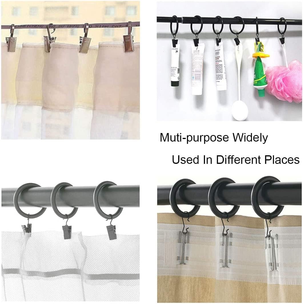XYWHPGV Curtain Rings with Clips Strong Decorative Metal Drapery Shower Rustproof 1.77 inches Interior Diameter 40 Pack Bronze Tone(b2a24 41157 ce2d6 5f791 7f51a c488b