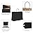 GSSUSA Large Paper Bags with Handles16x6x12 25 Pack, Gift Bag for Small Business, Paper Shopping Bag, Grocery, Food Service Take Out, Large Kraft Paper Bags, Bulk, Black