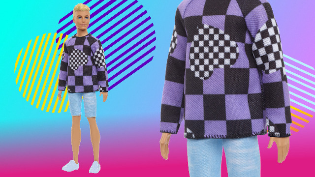 ken ken ken  クロスチェック Barbie Ken Fashionistas Doll #191, Blonde Cropped Hair, Checkered